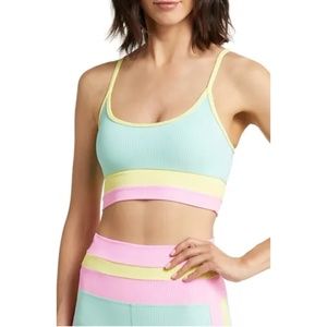 Beach Riot Eva Top in Pastel Macaron, Size Small